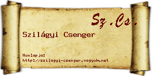 Szilágyi Csenger névjegykártya